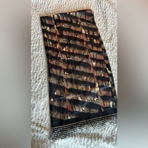 Ted Baker London Zebra Print Scarf - Black and Brown